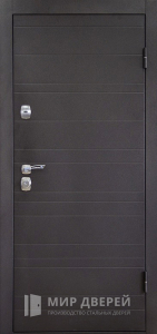 Металлическая дверь с порошковым покрытием №101 - фото вид снаружи
