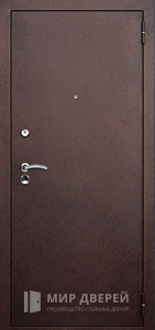 Дверь для дома с порошковой краской и ламинатом №63 - фото вид снаружи