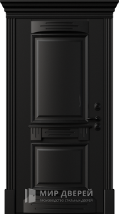Чёрная дизайнерская входная дверь №7 - фото вид изнутри