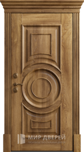 Металлическая дверь с эксклюзивным дизайном в офис №18 - фото вид снаружи