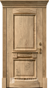 Металлическая дверь эксклюзивная для деревянного дома №22 - фото вид изнутри