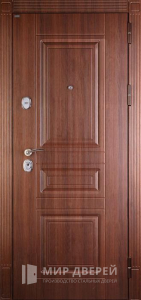 Металлическая дверь с накладкой из МДФ №197 - фото вид снаружи