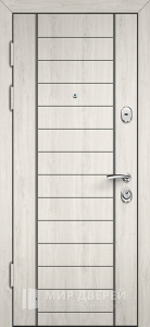 Металлическая дверь светлая в таунхаус №18 - фото вид изнутри
