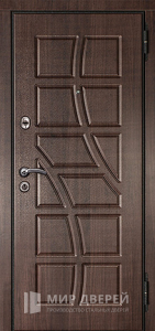 Дверь в коттедж современная входная №21 - фото вид снаружи