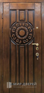 Трехконтурная металлическая дверь №7 - фото вид изнутри