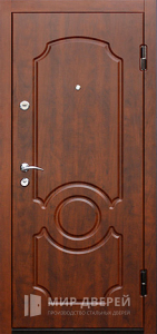Металлическая дверь МДФ и шпон №13 - фото вид снаружи