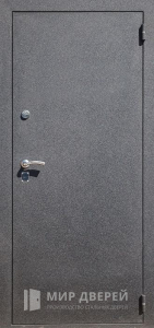 Взломостойкая входная дверь в дом цвет антик серебро №23 - фото вид снаружи
