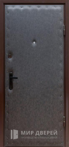 Дверь ламинат и кожа №11 - фото вид снаружи