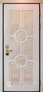 Дверь металлическая входная с отделкой МДФ №546 - фото №1