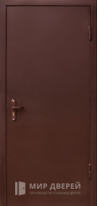 Дверь в дом с порошковым напылением и МДФ №23 - фото №1