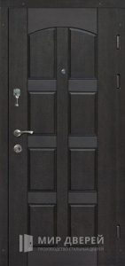 Стальная дверь с МДФ панелью в гостиницу №24 - фото вид снаружи