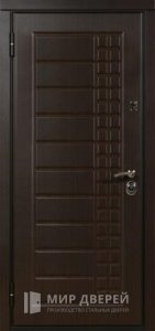 Входная дверь МДФ с наличником №397 - фото вид изнутри