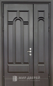 Дверь входная двухстворчатая металлическая №27 - фото вид изнутри