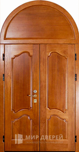 Высокая арочная дверь №125 - фото вид снаружи
