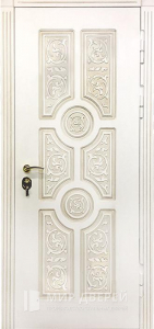 Наружная дверь с МДФ накладкой в дом №2 - фото №1